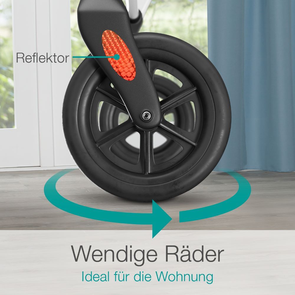 Wohnungsrollator Premium weiß