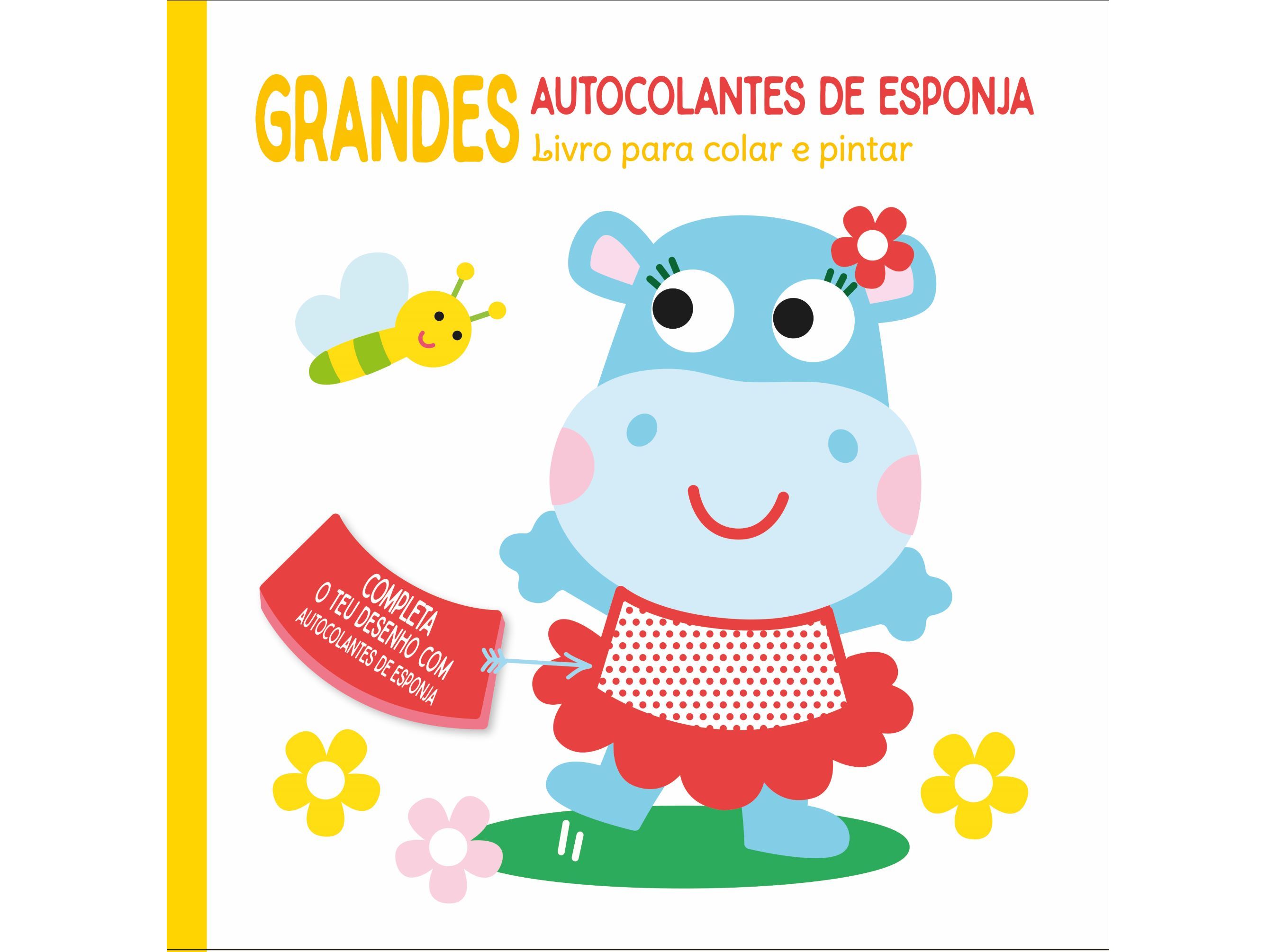 GRANDES AUTOCOLANTES DE ESPONJA AMARELO
