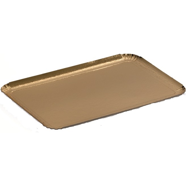 Plateau traiteur carton métallisé 1 face - Lot de 25