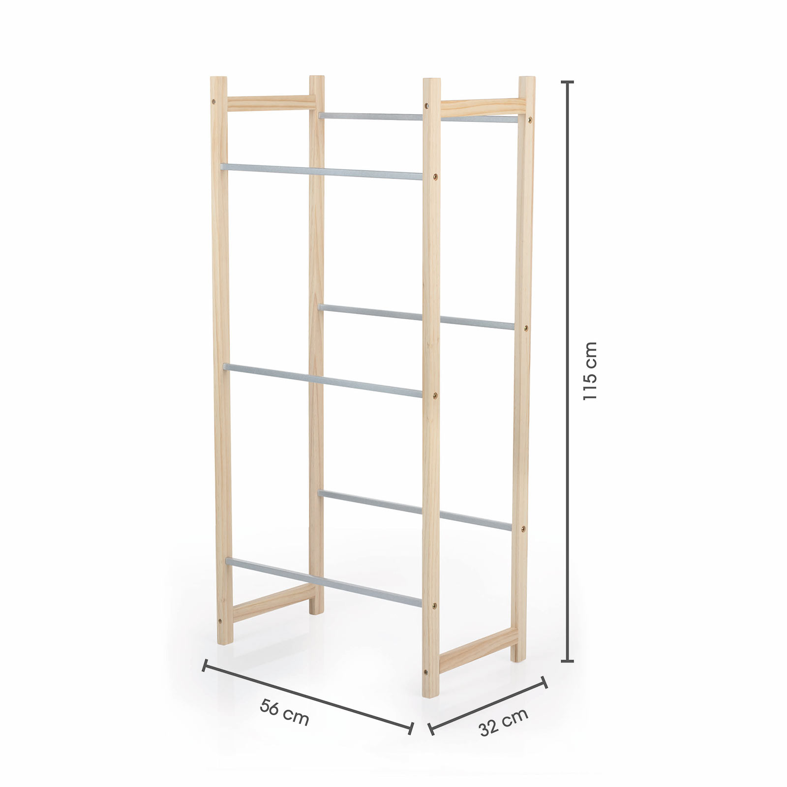 EASYmaxx Getränkekisten-Regal - Kiefernholz - 115 cm