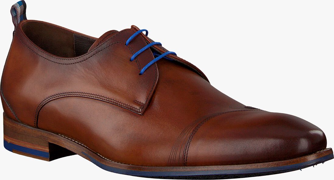 FLORIS VAN BOMMEL cognac floris van bommel nette schoenen sfm-30118