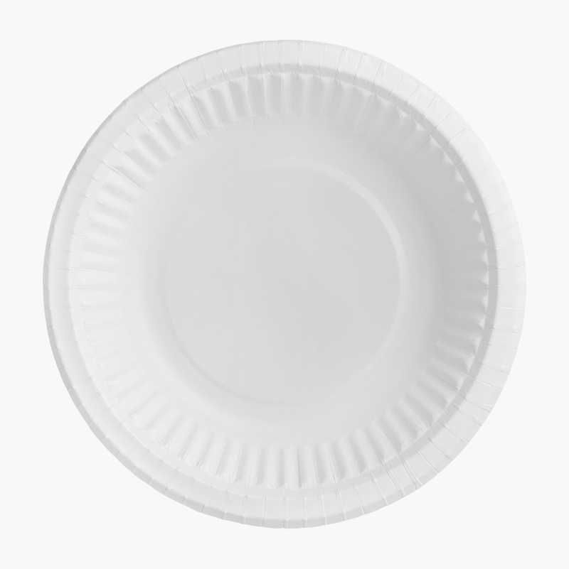 Dyp papptallerken 19 cm, 50-pk.