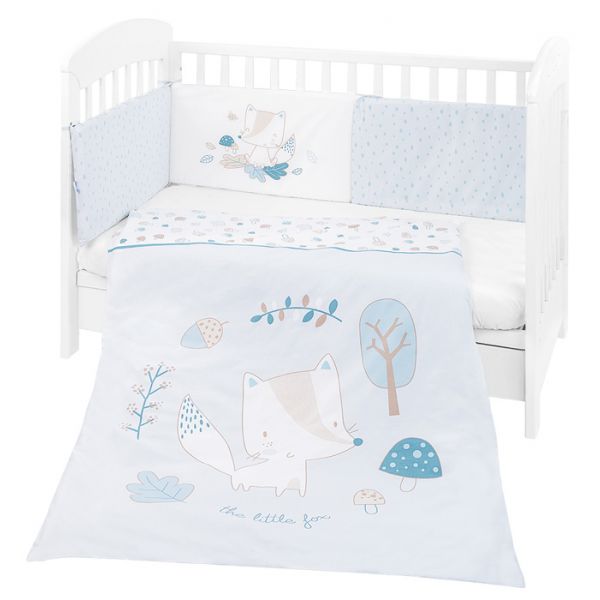Kikkaboo Conjunto Jogo de Cama 2 Peças 70x140cm Little Fox