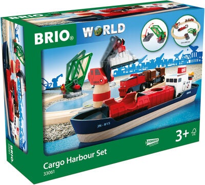 BRIO World 33061 Togbane Havne Sett