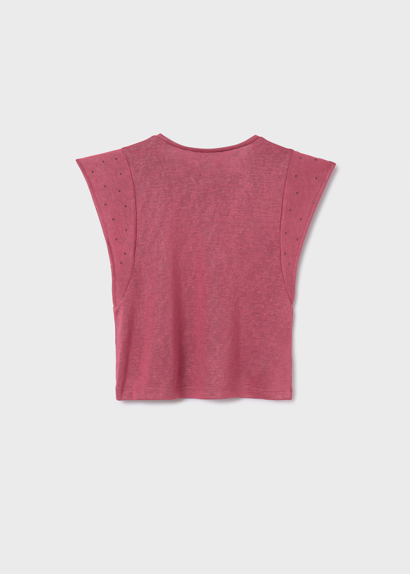 Camiseta feminina com tachas