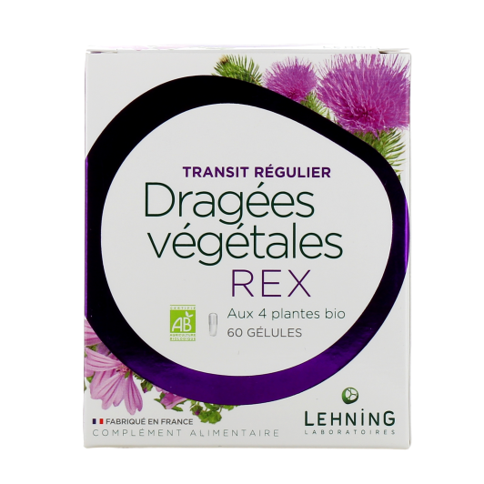 Lehning dragées végétales REX : constipation, transit intestinal