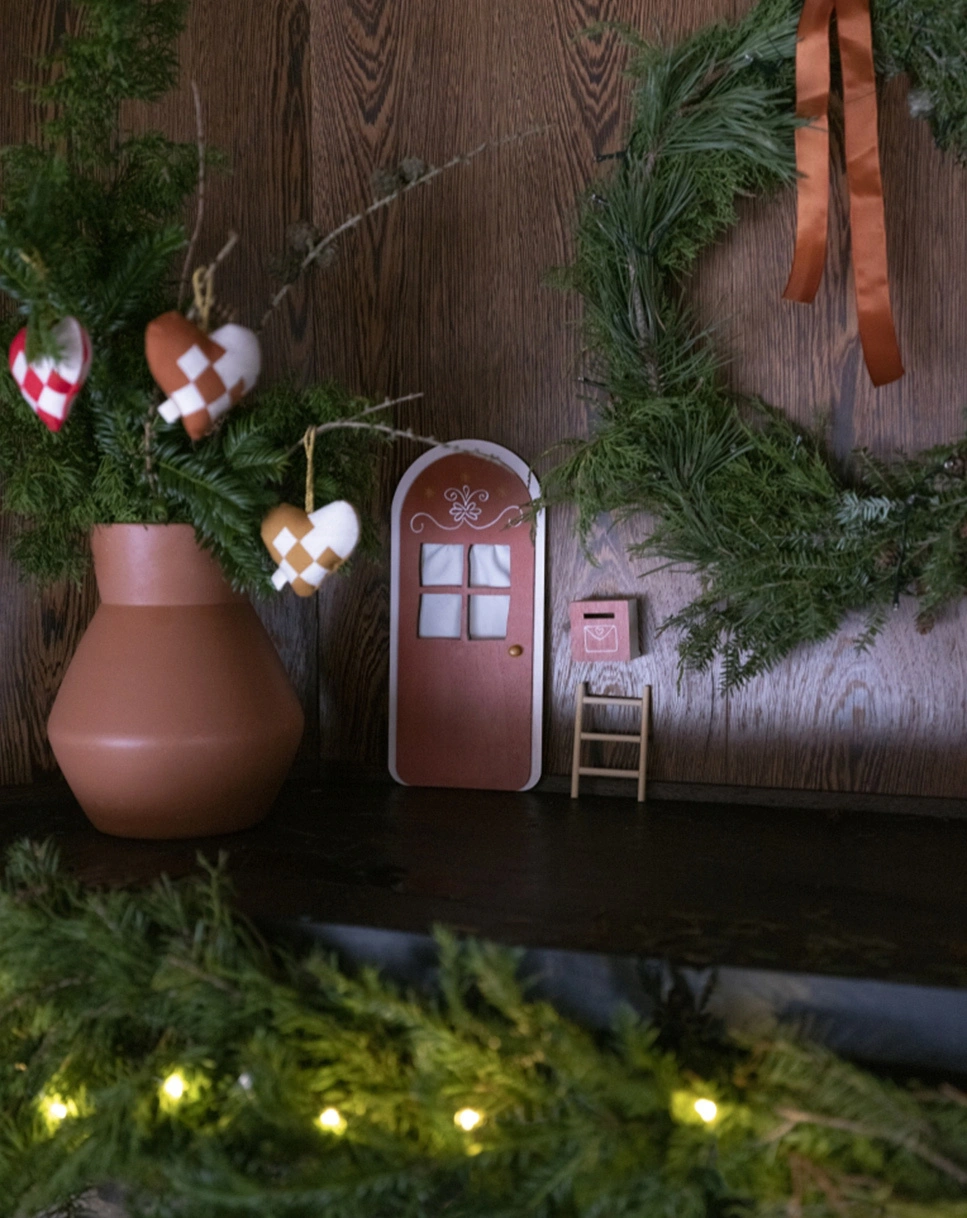 Wichtel-Tür CHRISTMAS 3-teilig in cinnamon
