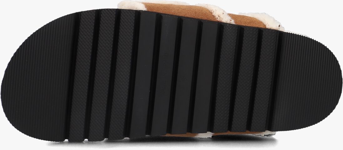 NUBIKK cognac nubikk pantoffels teddy fur