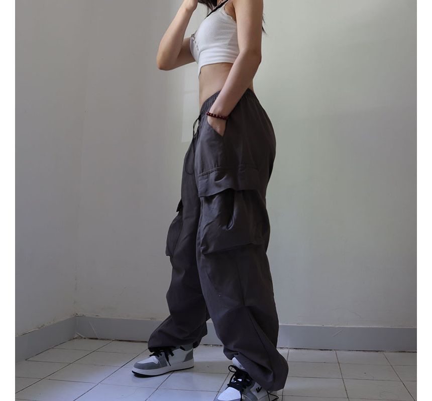 Phiyena - Cargo joggingbroek met lage taille