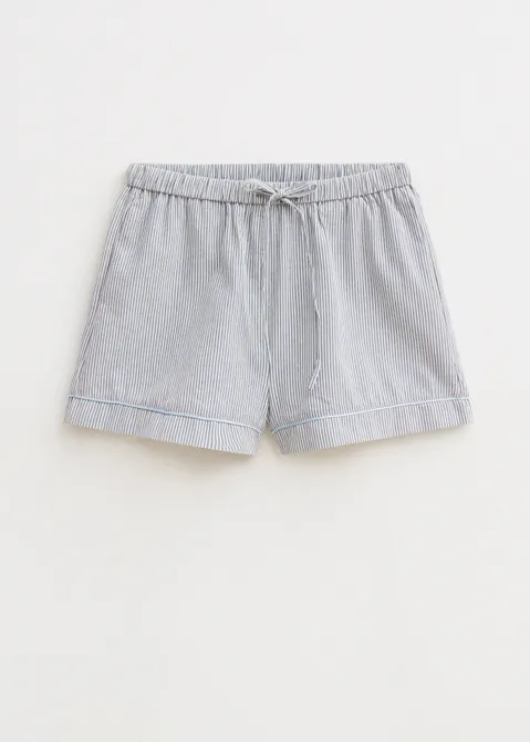 Gestreepte pull-on short blauw (BLW.D)
