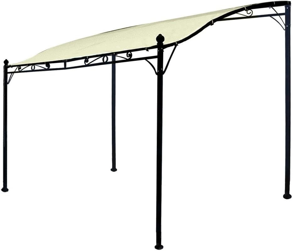 Anbaupavillon Mantova 300x250cm ecru Stahlgestell Pavillon