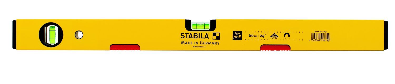 Stabila Waterpas, 70M Blok, Magneet 100cm