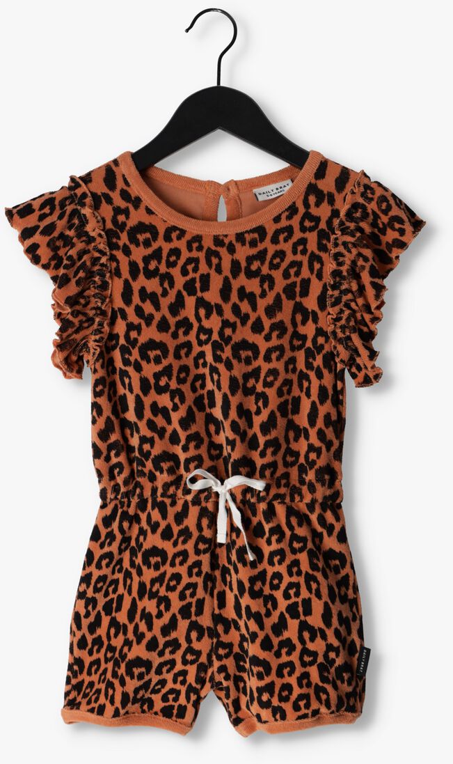 DAILY BRAT oranje daily brat jumpsuit leopard koala suit