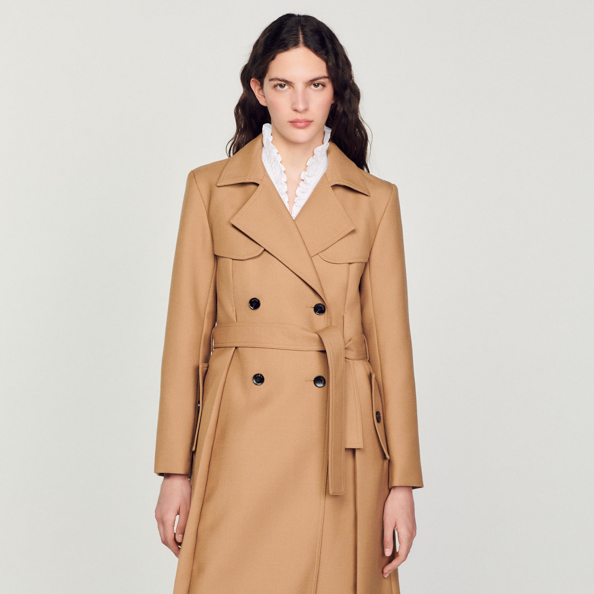 Manteau long style trench