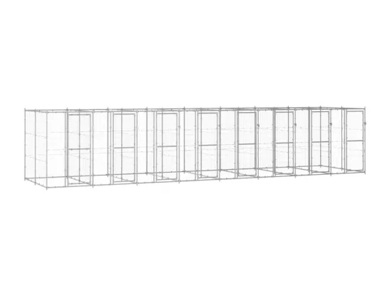 Chenil extérieur cage enclos 880 x 220 x 180 cm 02_0000411