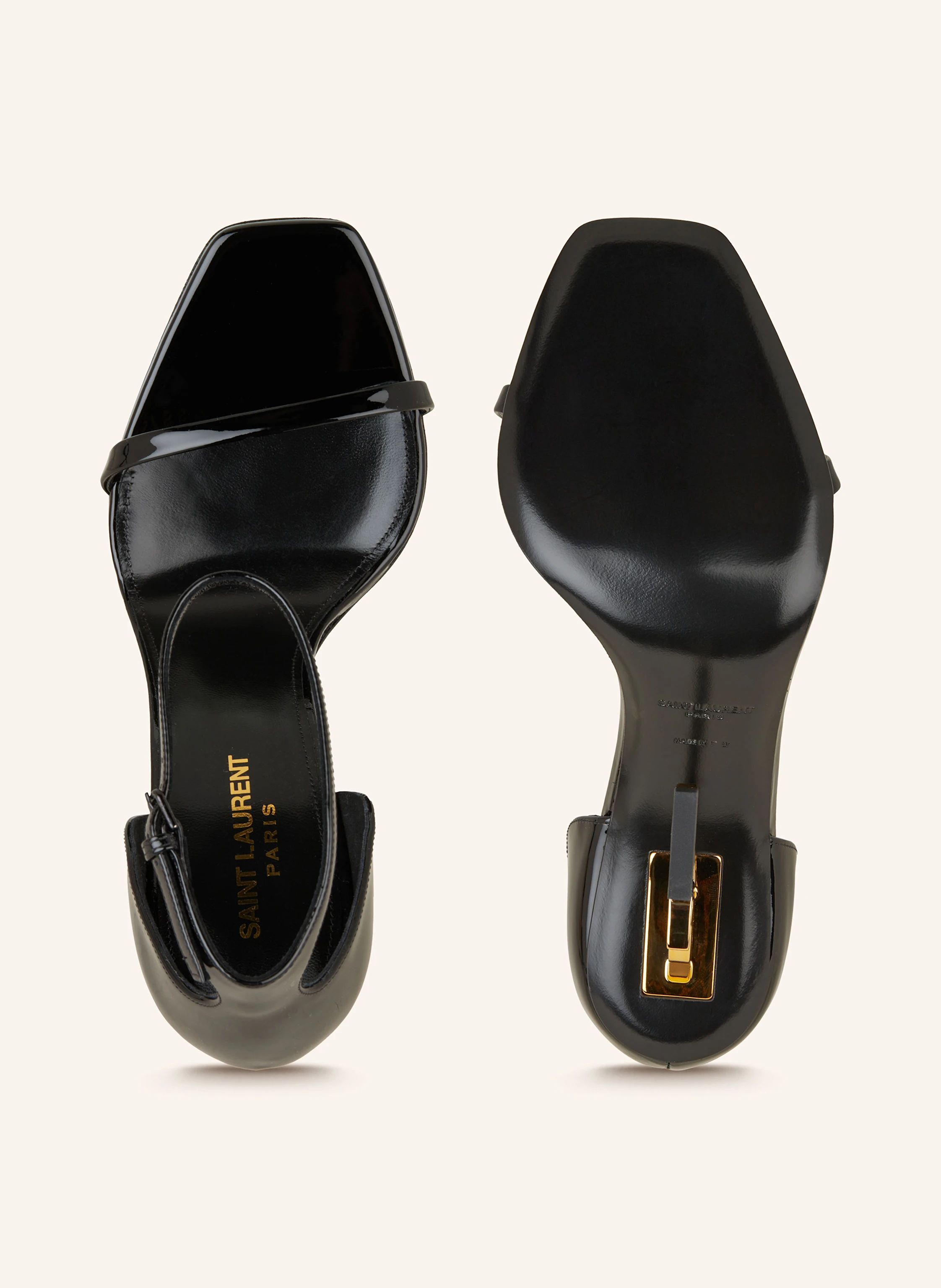 SAINT LAURENT Lacksandaletten OPYUM