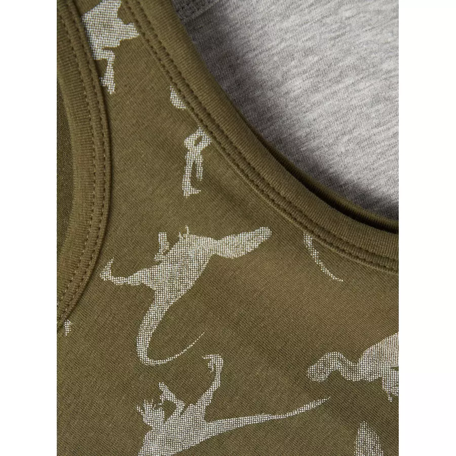 name it Tank Top 2er Pack Dino Olive Night