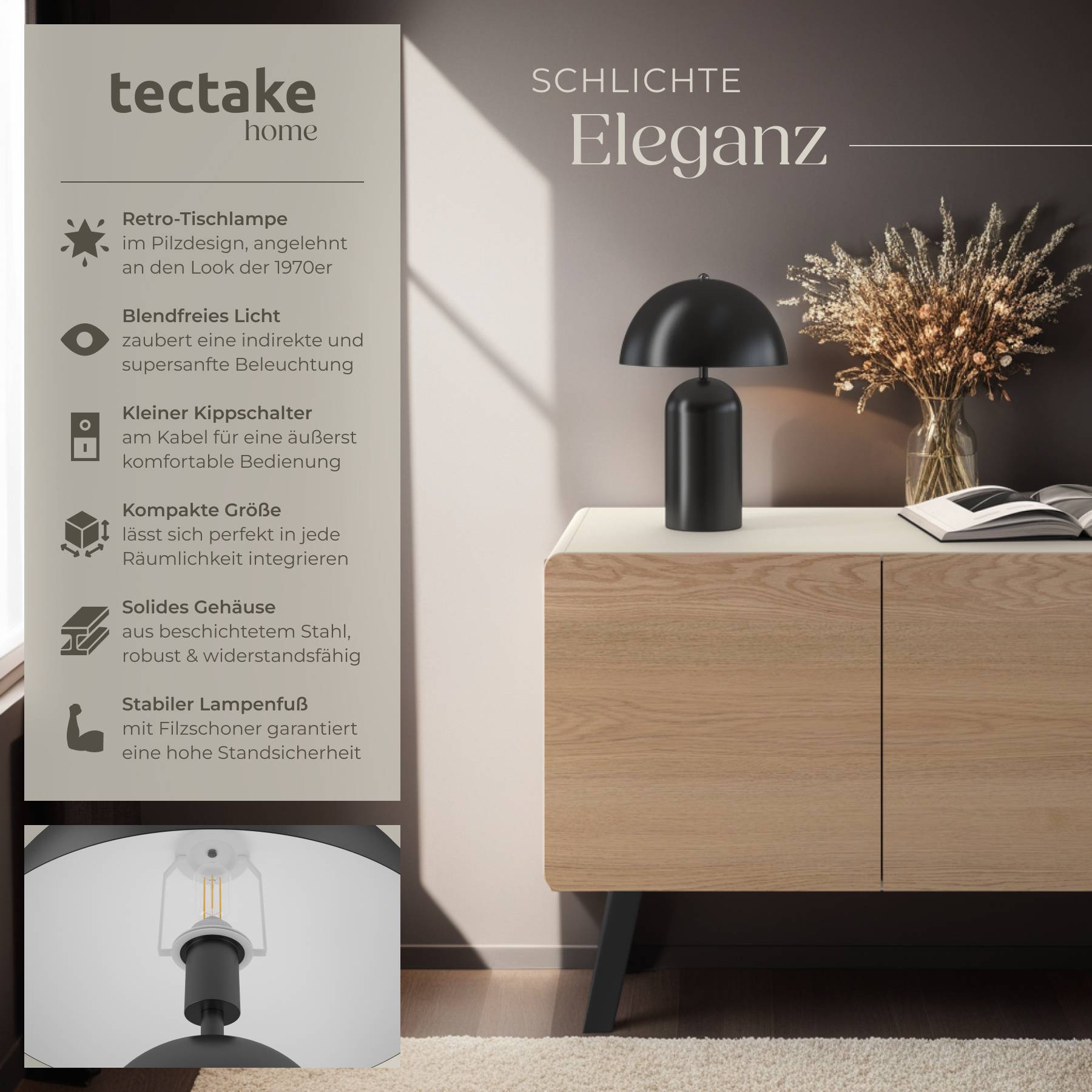 Retro-Tischlampe Altea