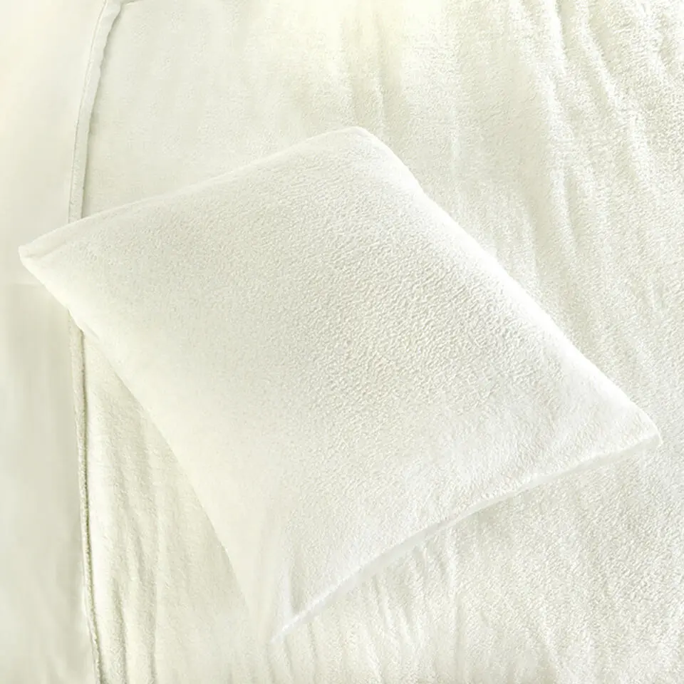 Zavelo Teddy Comfort Dekbedovertrek Creme-Lits-jumeaux (240 x 200/220 cm)