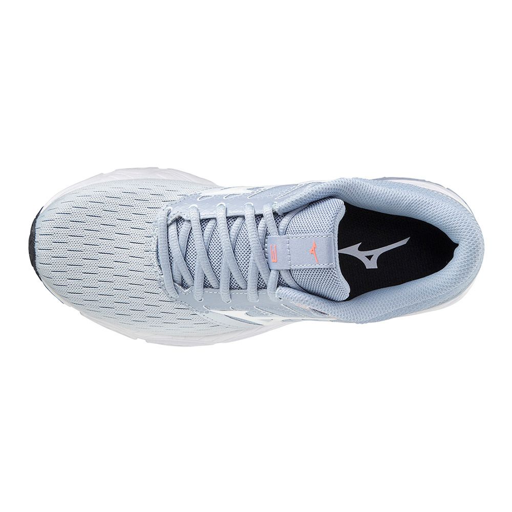 Mizuno WAVE PRODIGY 3 - Chaussures running Femme heather/white/neonflame
