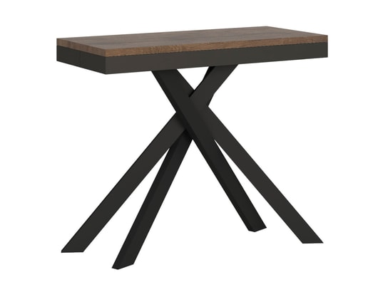 ITYHOME - Console extensible krack evo 90x40/300cm noyer