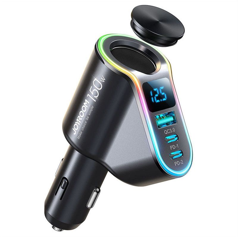 Joyroom Autolader Snellader 4-in-1 - 150W - Zwart