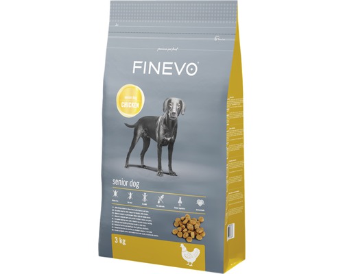 FINEVO Senior Dog Droogvoer Kip 3 kg