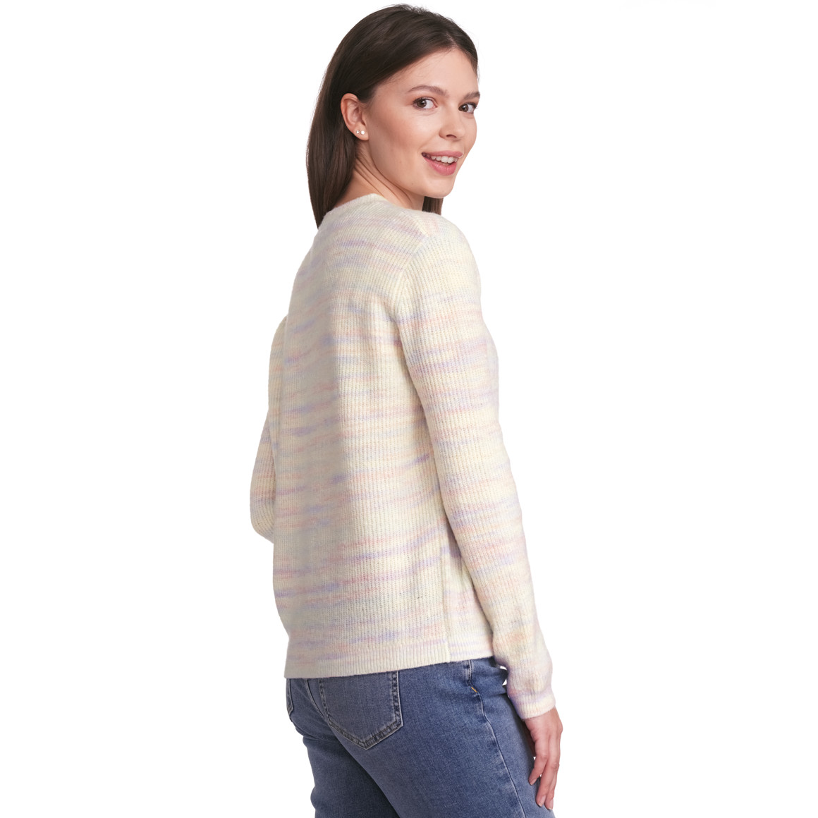Gina Damen Strickpullover im Multicolor-Dessin bunt