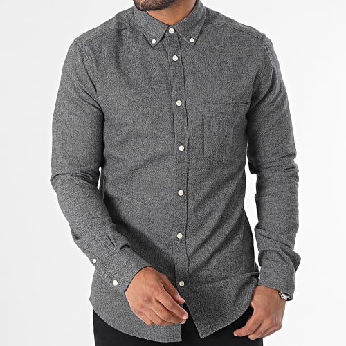 Chemise Manches Longues A Carreaux Niko 22019878 Gris Chiné