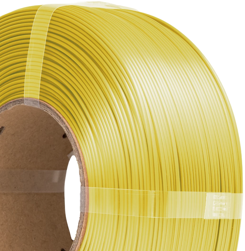 AzureFilm  PLA Silk Refill Yellow, 1,75 mm / 1000 g    Hochwertiges Filament mit Silk-Effekt in Yellow, ohne Spule