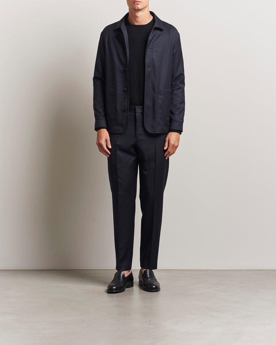 BOSS BLACK Carper Overshirt Dark Blue