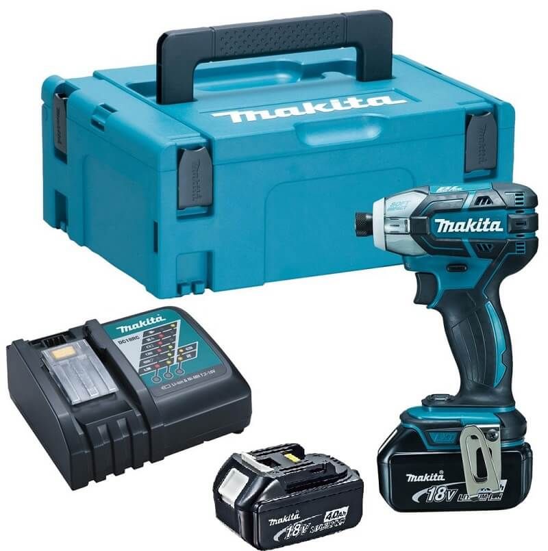 Makita DTS141RMJ 18V Li-ion accu impuls slagschroevendraaier set (2x4.0Ah) in Mbox - koolborstelloos