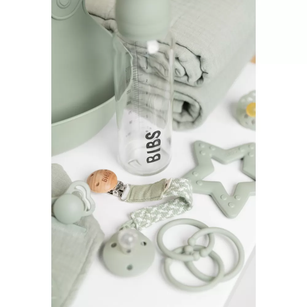BIBS Pacifier Braid - Sage/Ivory
