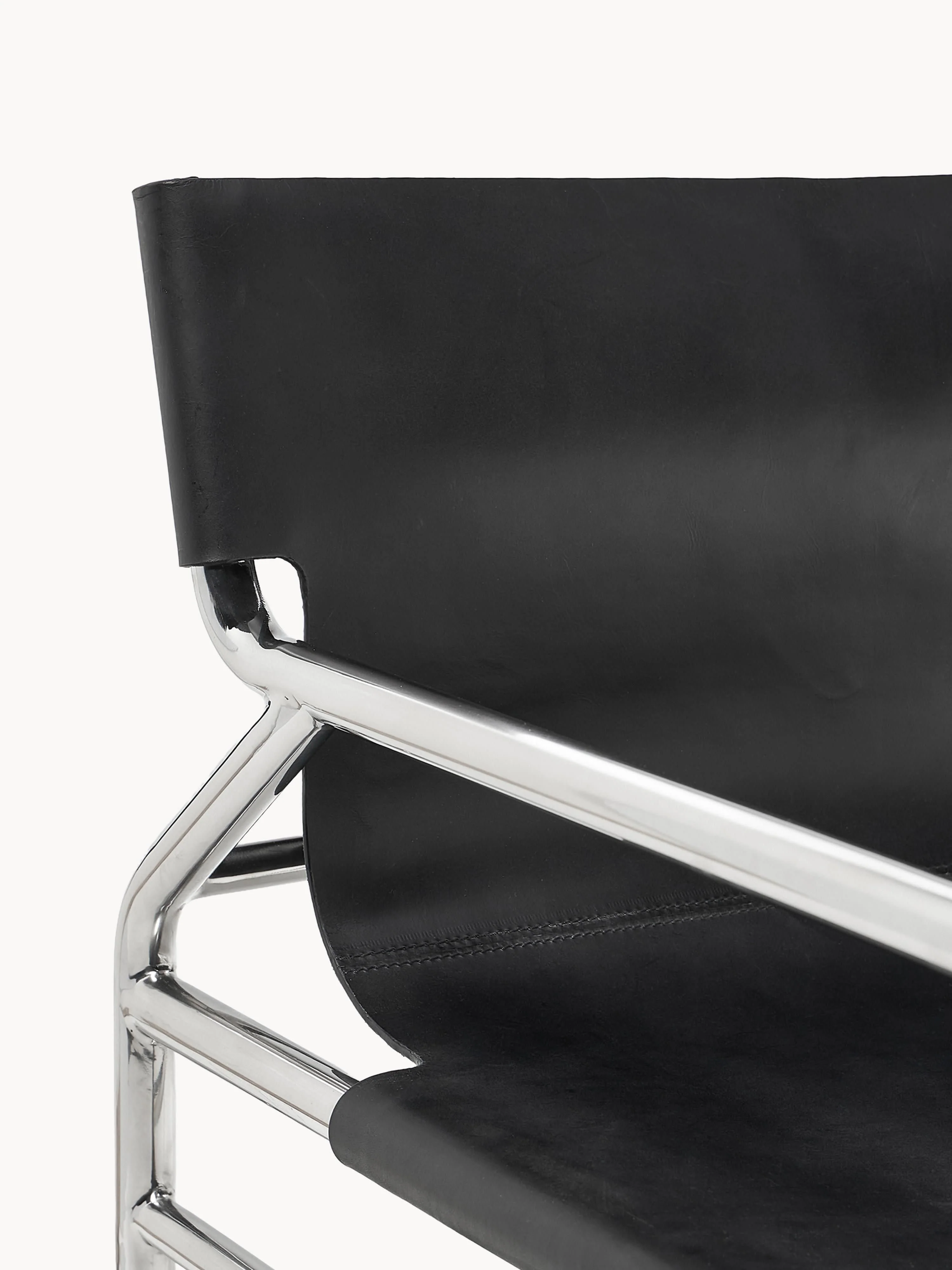 Leren loungefauteuil Dion