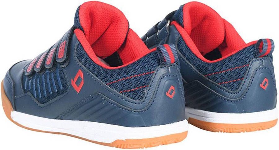 Brabo Velcro Indoor Hockeyschoenen Kinderen Navy Red