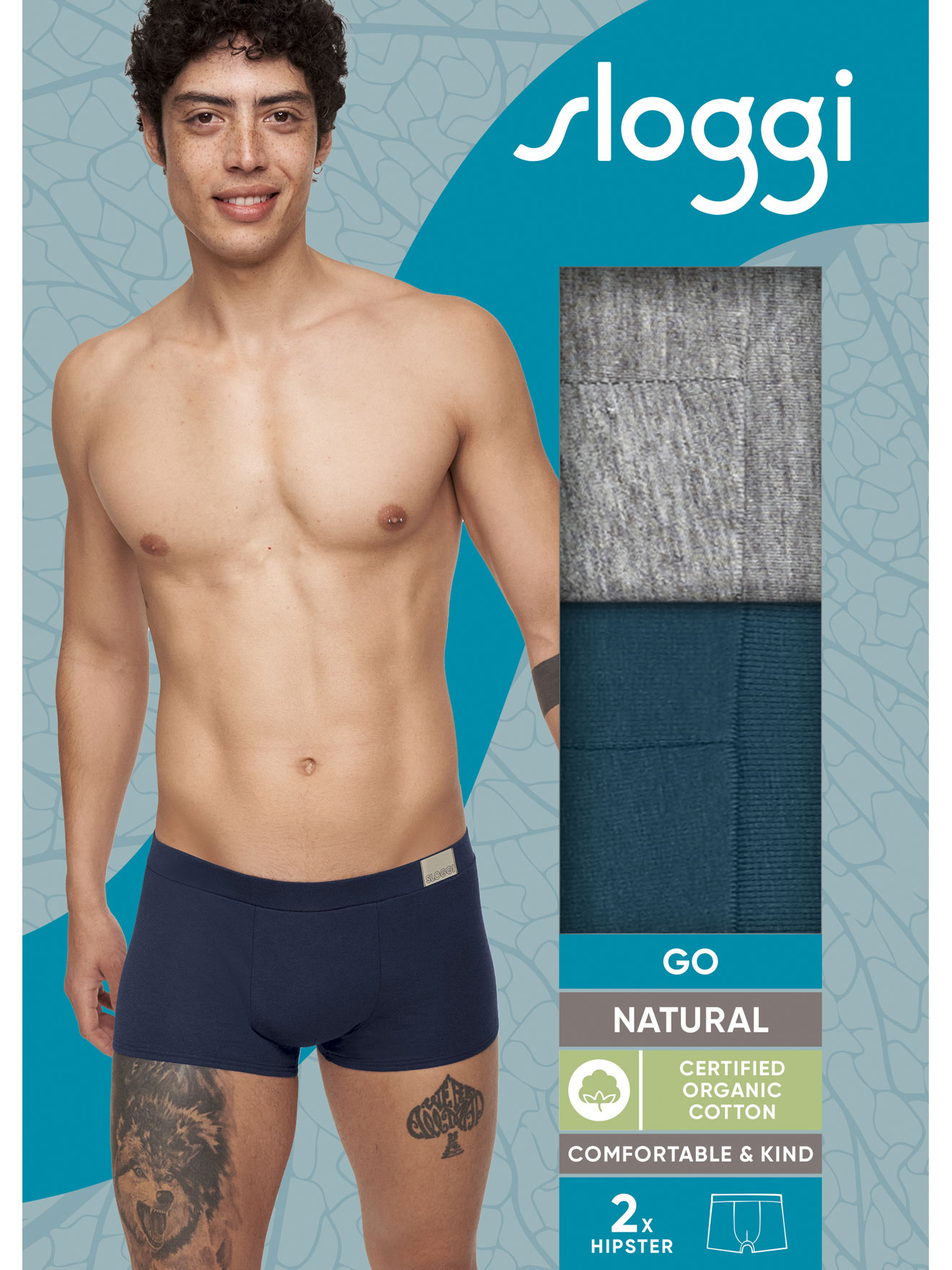 Lot de 2 boxers GO Natural