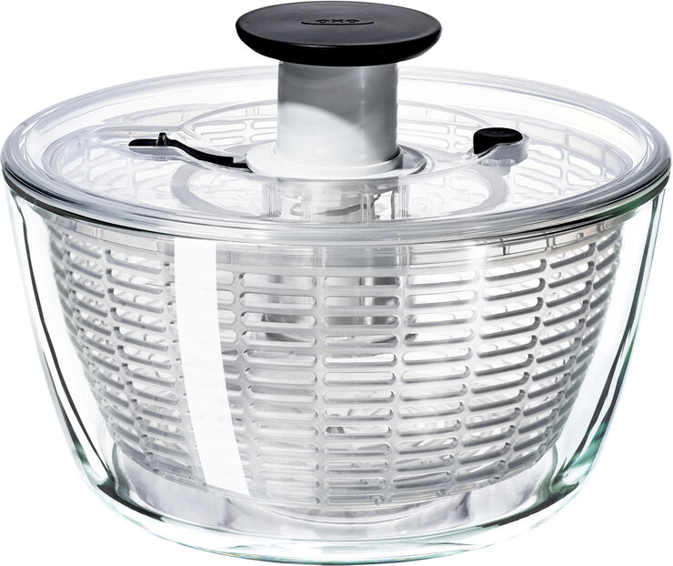 OXO Glas-Salatslynge Transparent, sort