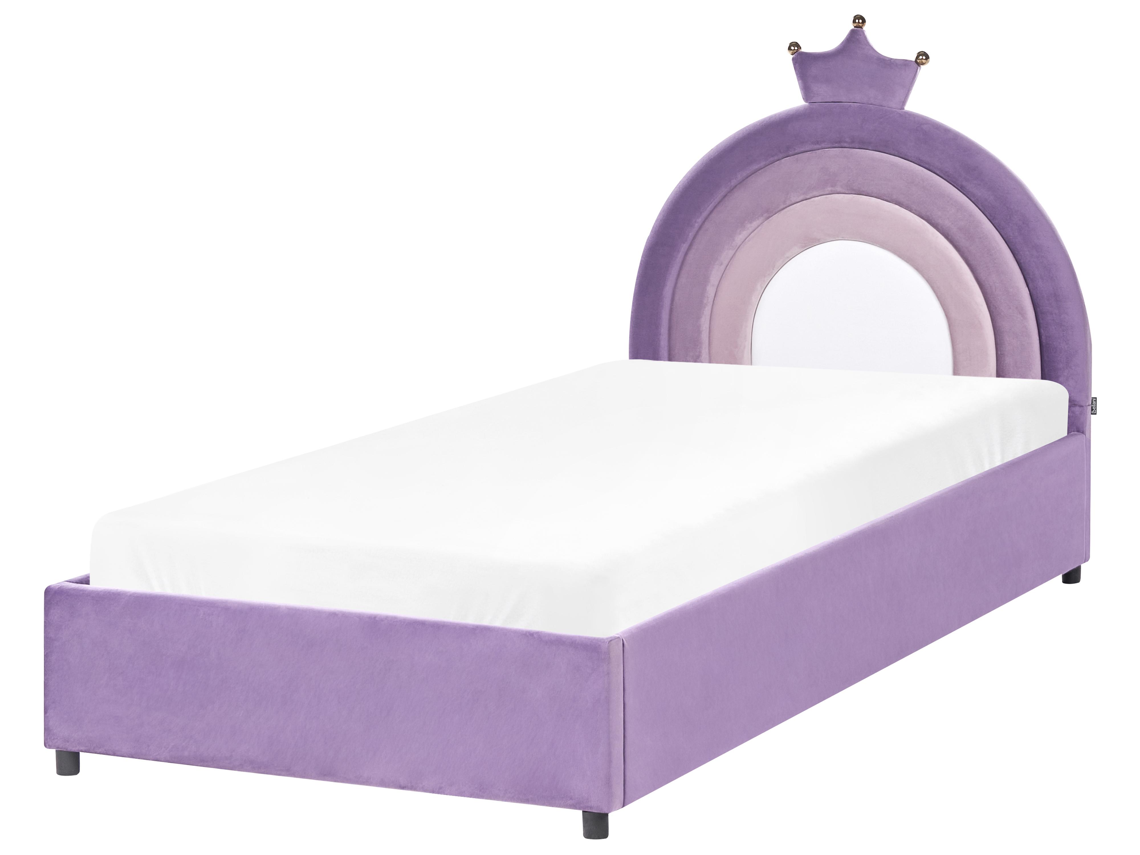 Kinderbed met opbergruimte Kroon Fluweel GRISETOT 90 x 200 cm Paars