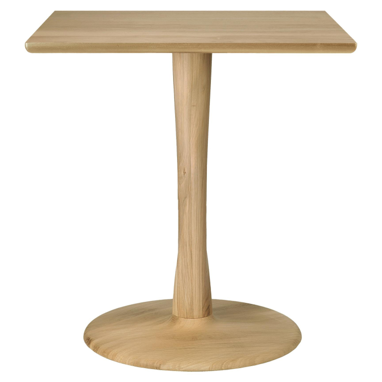 Ethnicraft Torsion eettafel 70x70 naturel eiken