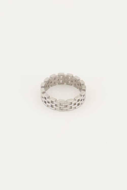 Brede ring met schakels