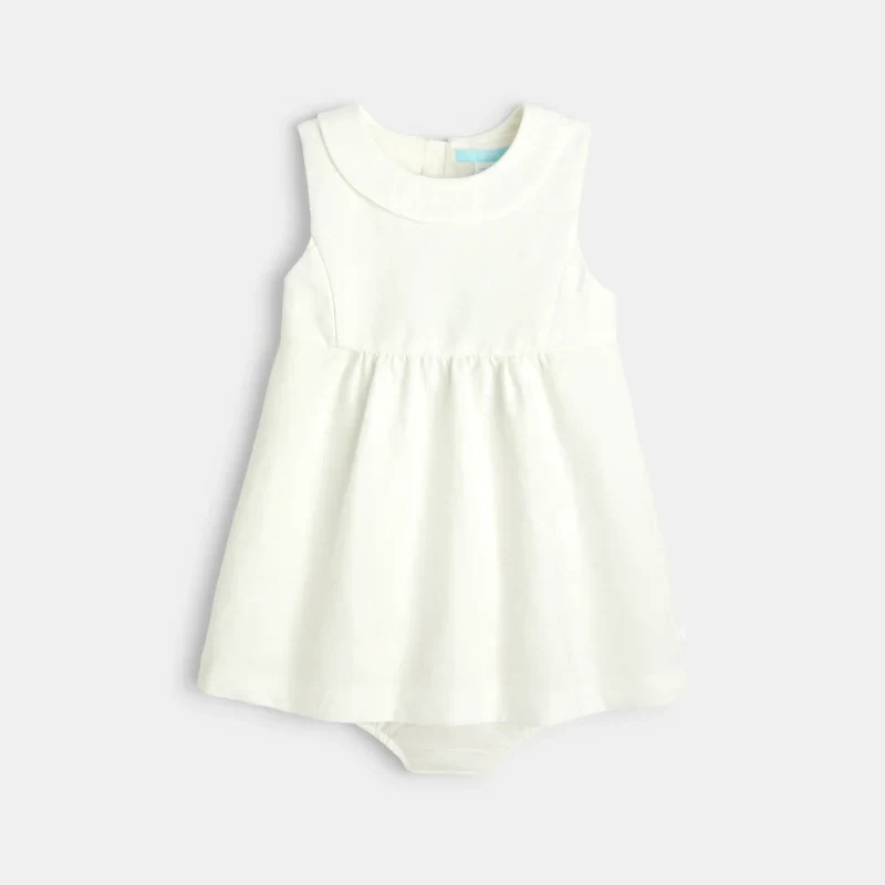 Robe de fête blanc bébé fille Blanc