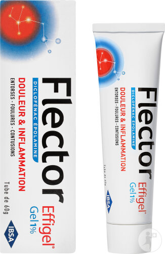 Flector Effigel Gel 1% Diclofen. Épolamine Douleur Et Inflammation Tube 60g