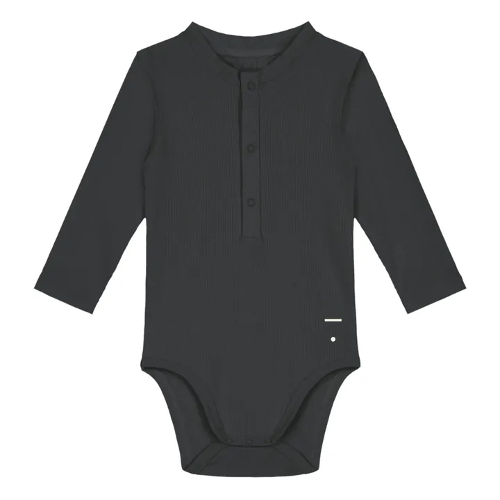 Gray Label Body Henley Coton Bio - Capsule Homewear  | Noir