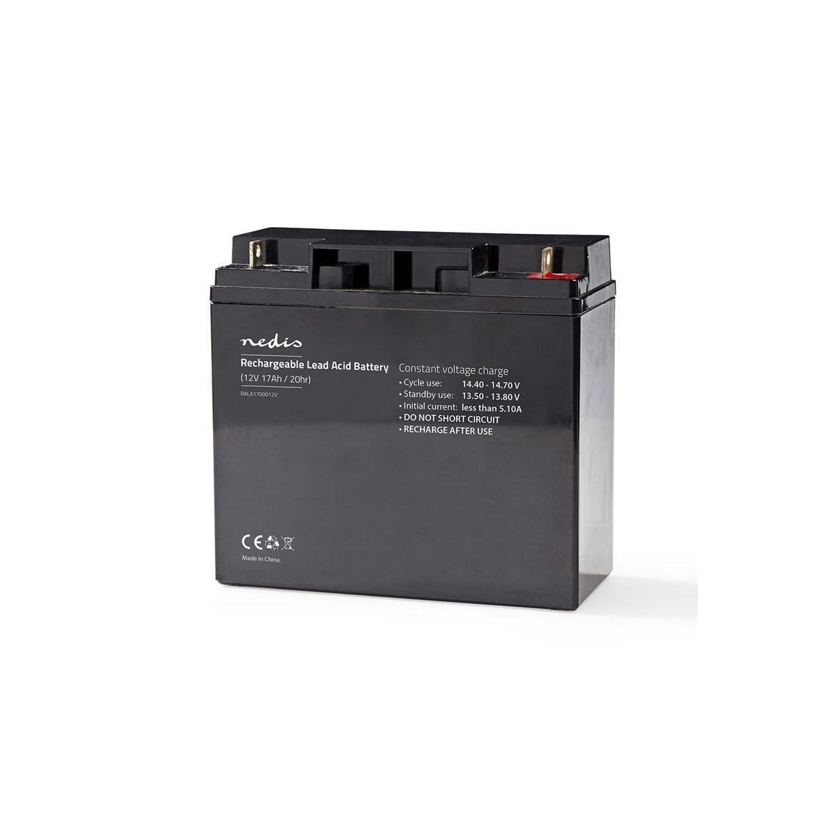 Nedis Oppladbart blybatteri | Lead-Acid | Oppladningsbar | 12 V | 17000 mAh