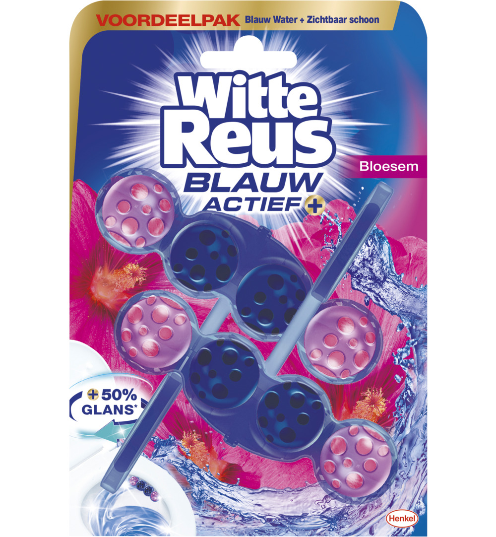 Witte Reus Toiletblok blauw actief bloesem (100 gr)