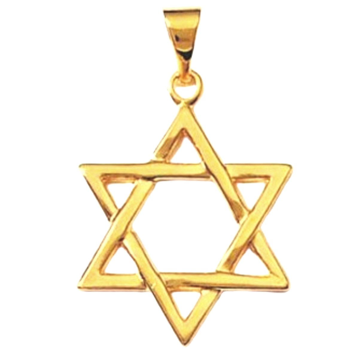 Pendentif Etoile étoile de David en plaqué or