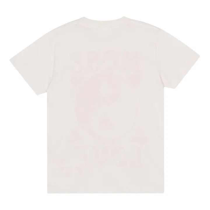 Molo T-Shirt Roxo More Love Coton Bio | Ecru