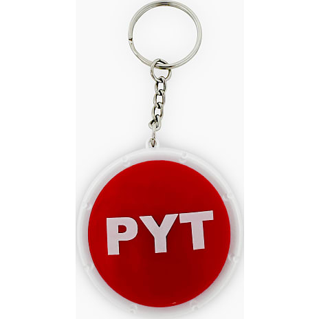 Pyt-knap nøglering