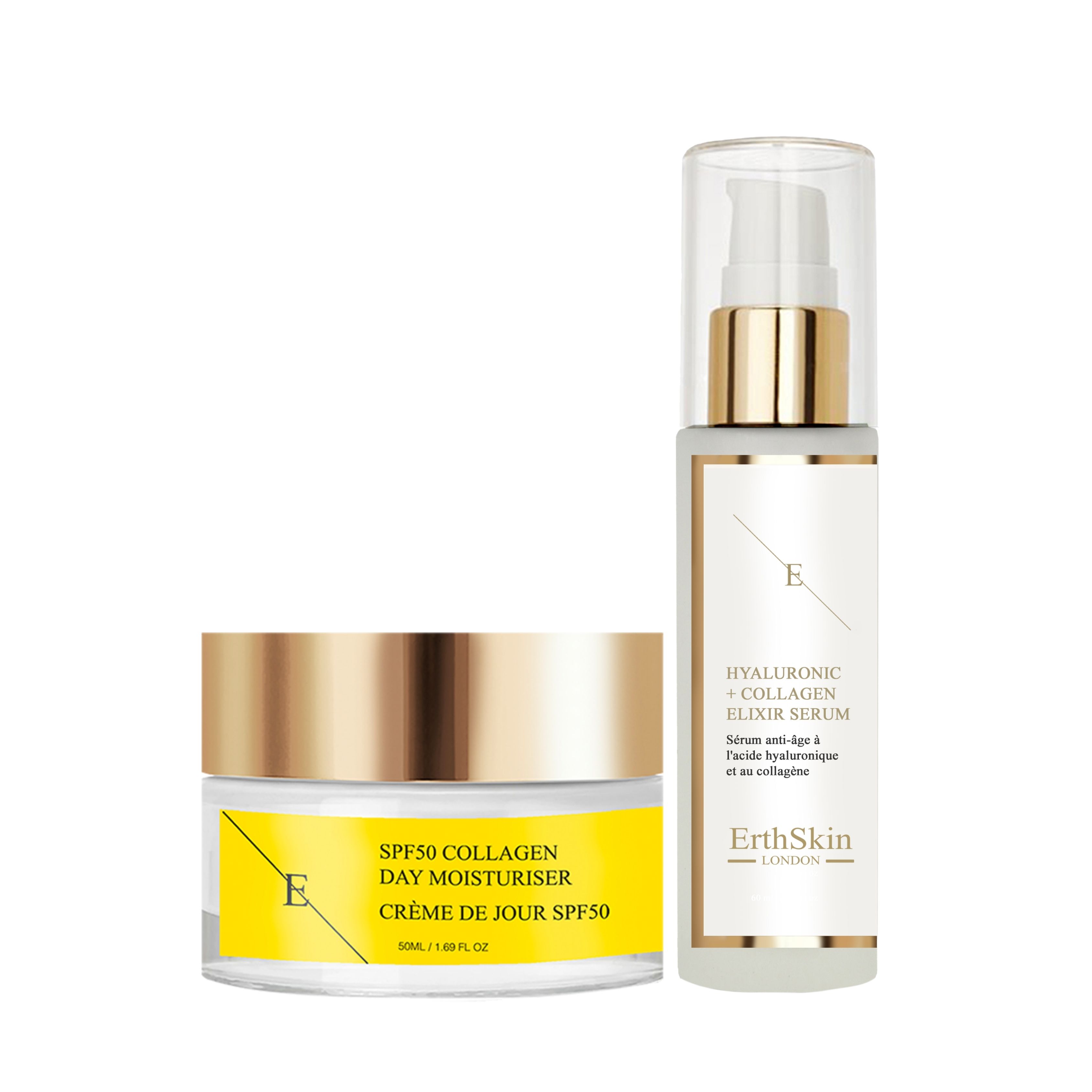 Erth skin london Collagen Tagescreme + Serum set