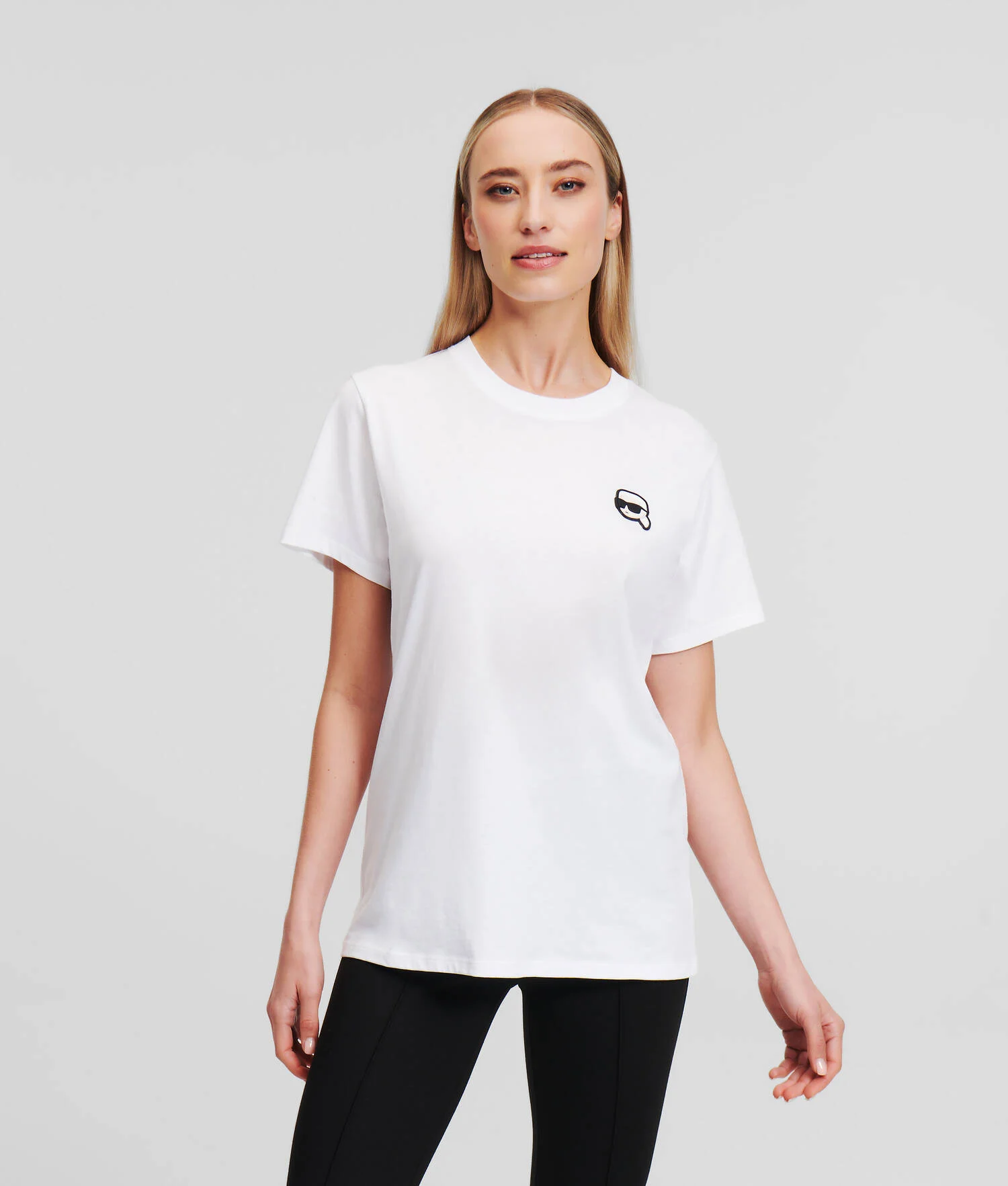 T-SHIRT AVEC ÉCUSSON IKON - Blanc